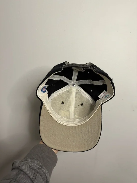 Vintage Carolina Panthers Plain Logo Snapback Hat New Era - Picture 3 of 3